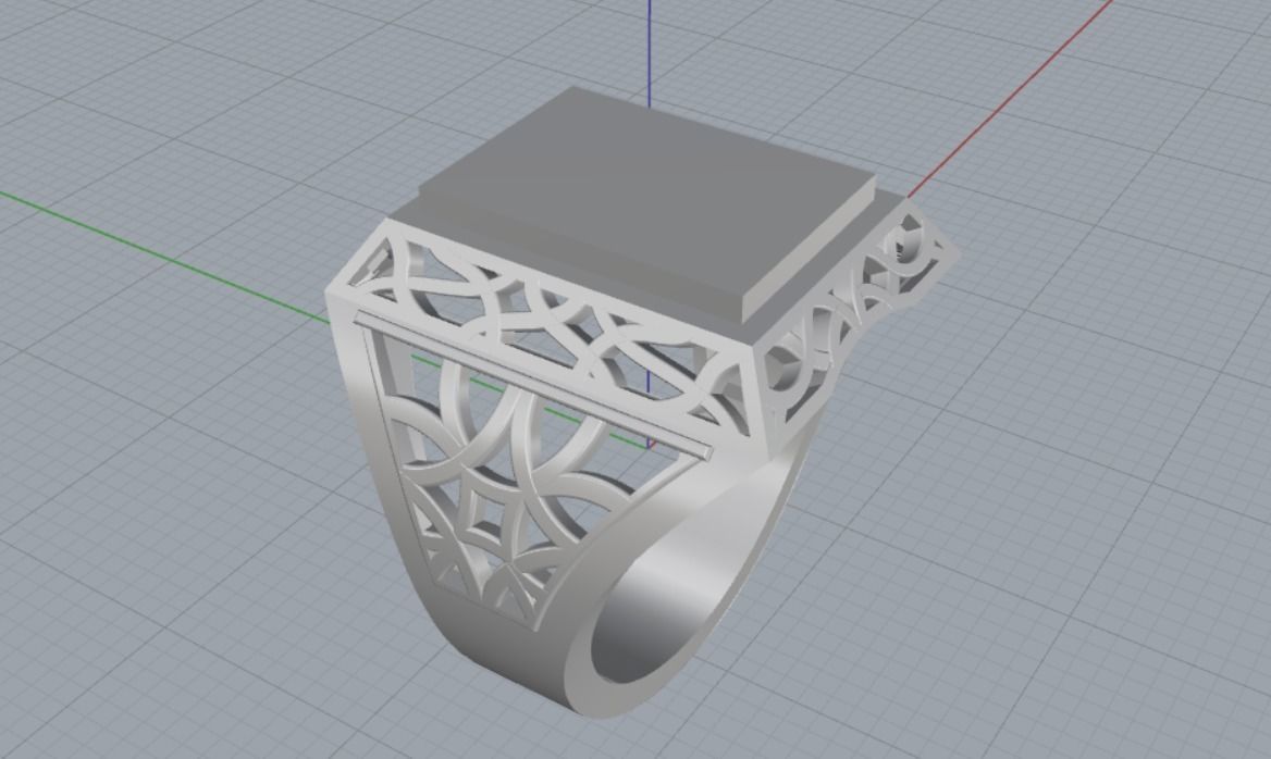 Rings 3D print model_9