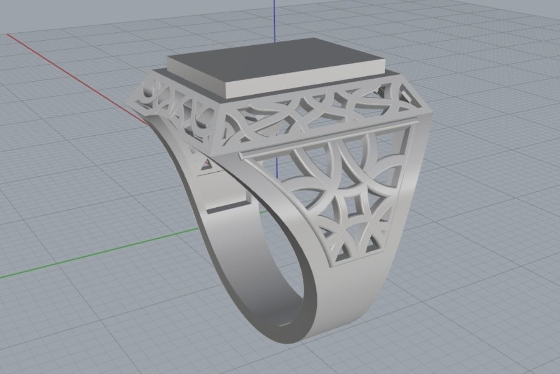 Rings 3D print model_11