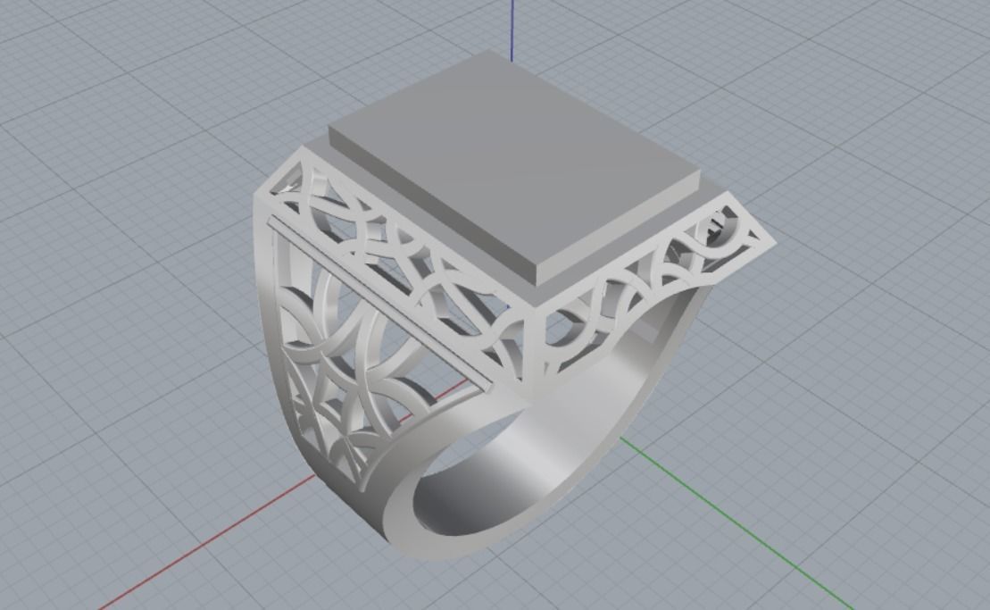 Rings 3D print model_14