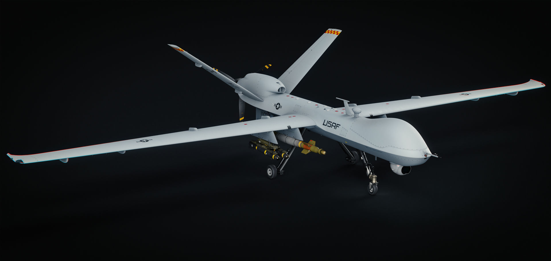 General Atomics MQ-9 Reaper 8K Drone 3D model_28
