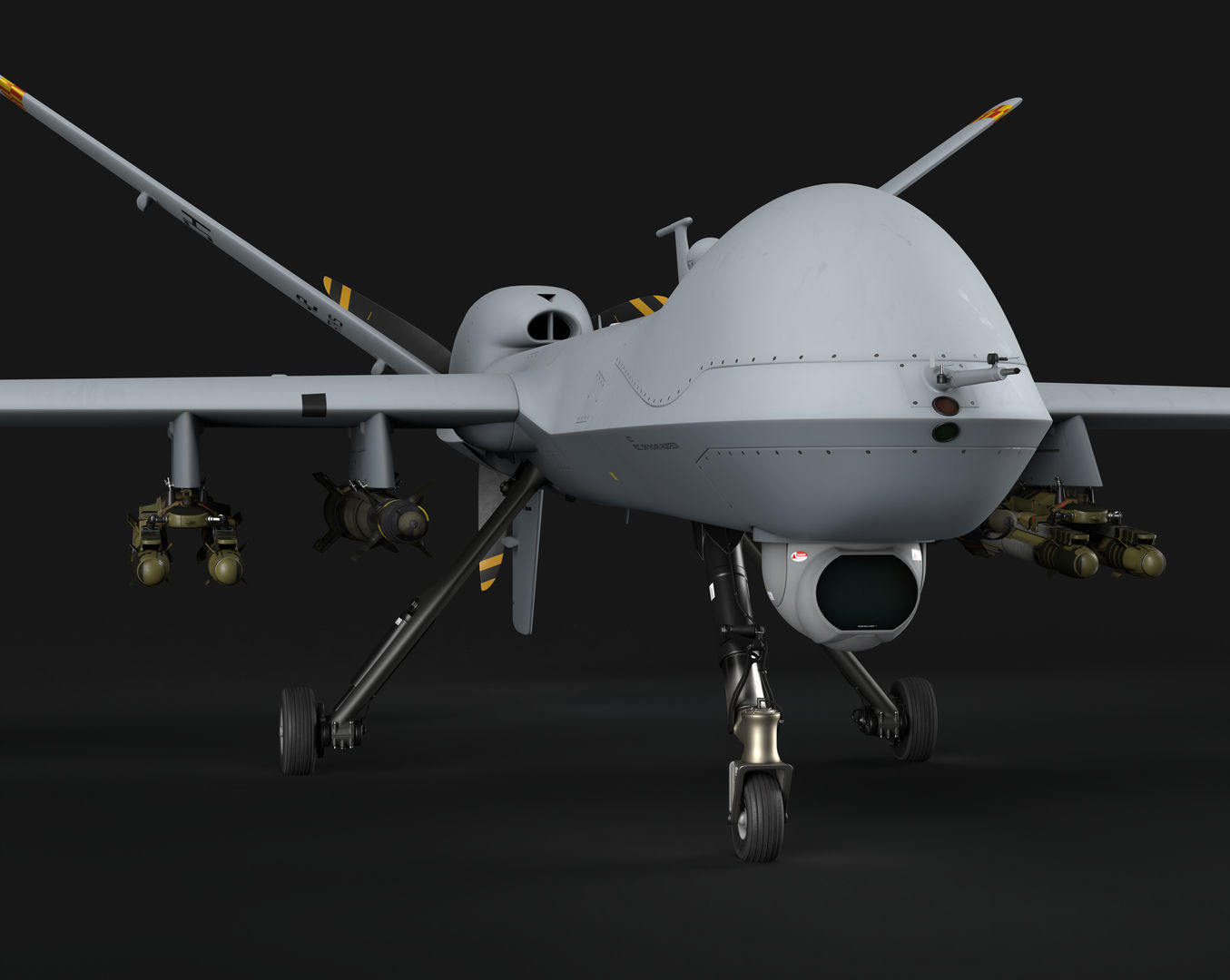 General Atomics MQ-9 Reaper 8K Drone 3D model_4
