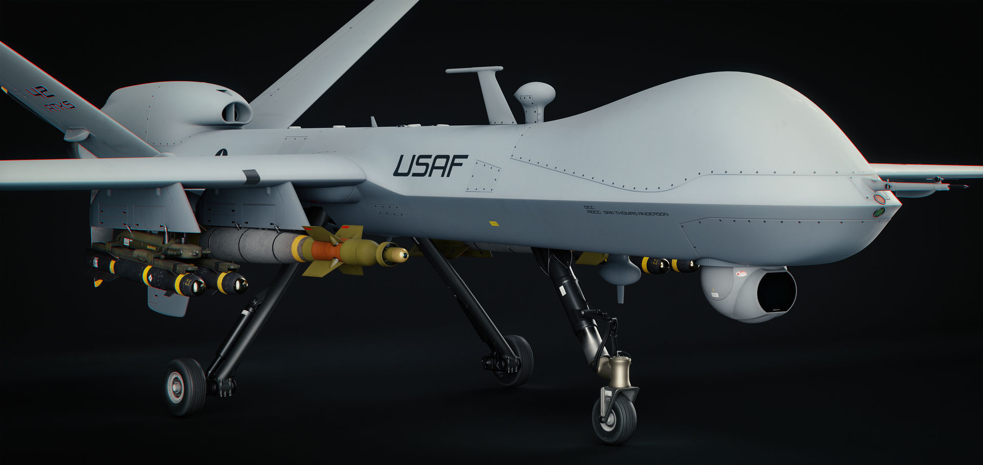General Atomics MQ-9 Reaper 8K Drone 3D model_27