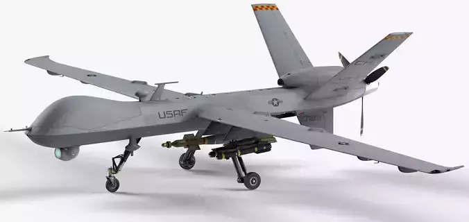 General Atomics MQ-9 Reaper 8K Drone 3D model