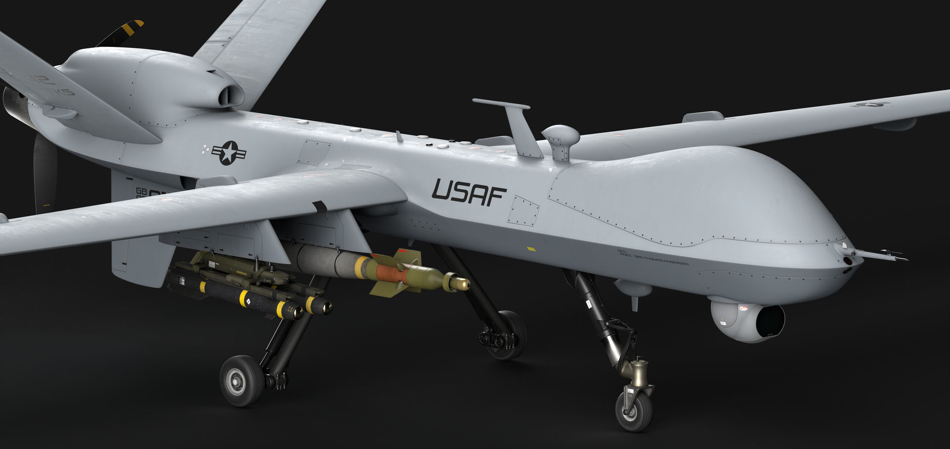 General Atomics MQ-9 Reaper 8K Drone 3D model_22