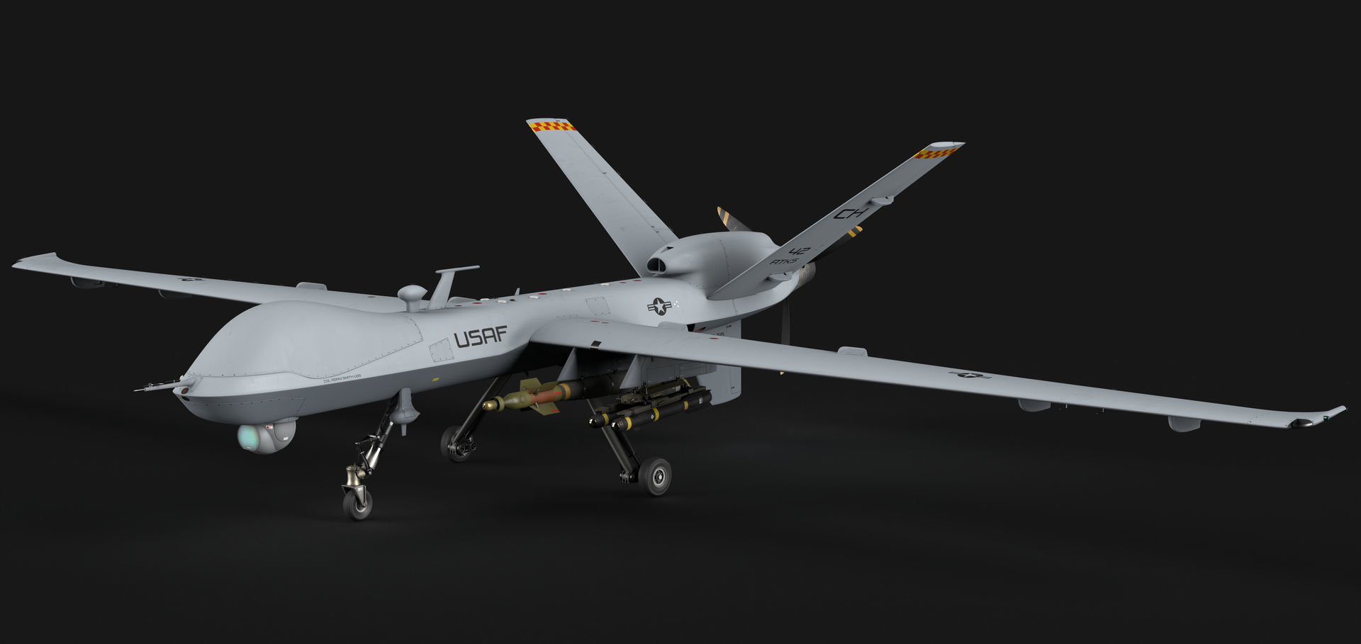 General Atomics MQ-9 Reaper 8K Drone 3D model_39