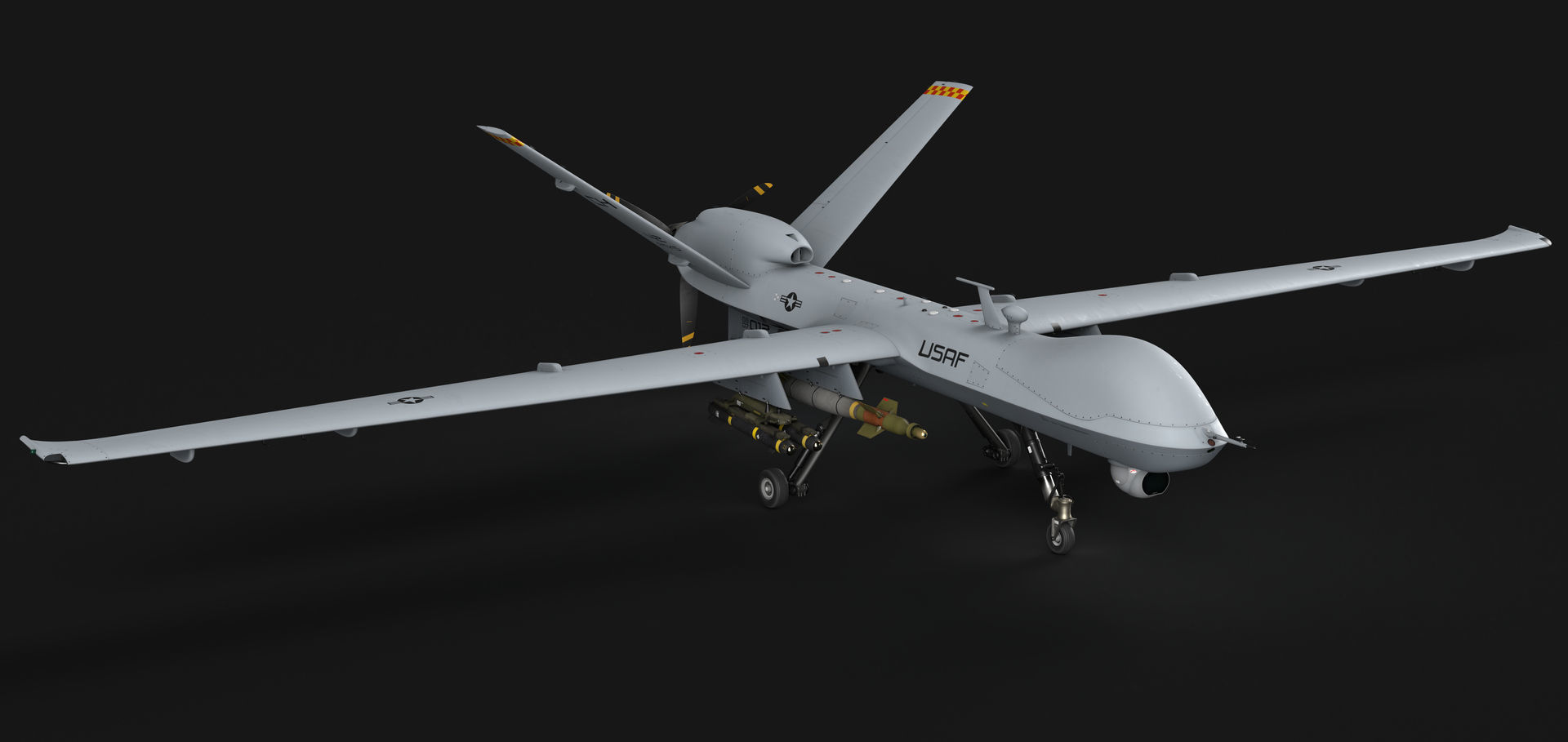 General Atomics MQ-9 Reaper 8K Drone 3D model_14