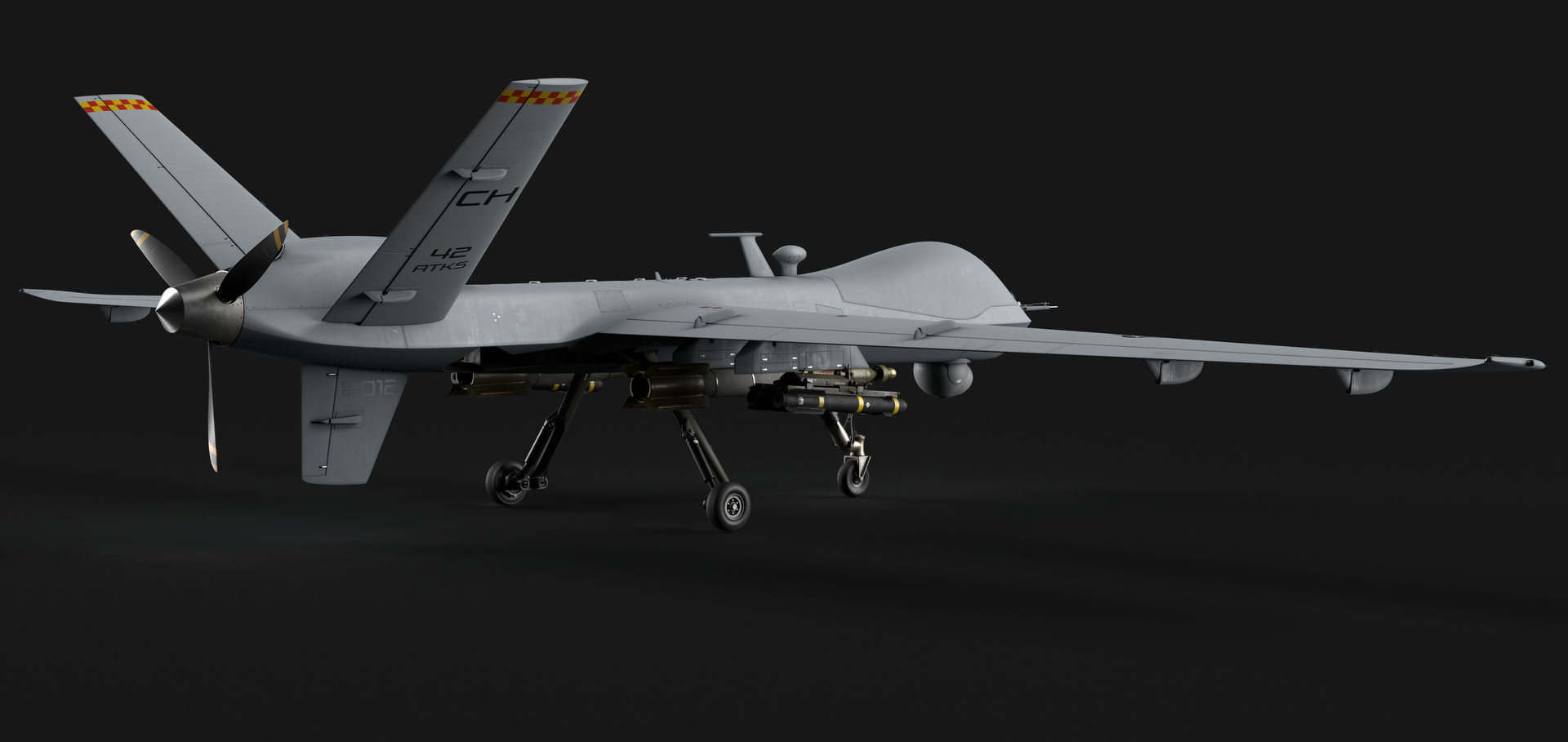 General Atomics MQ-9 Reaper 8K Drone 3D model_15