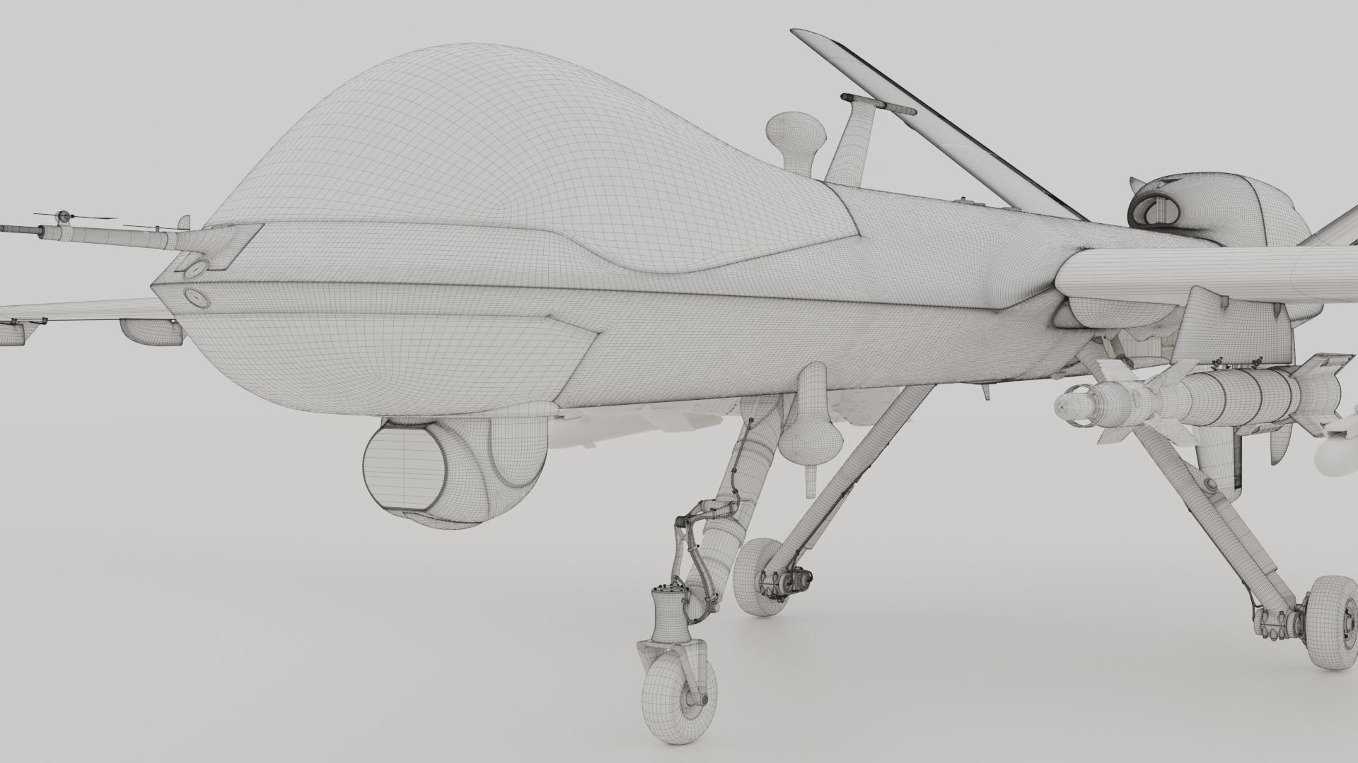 General Atomics MQ-9 Reaper 8K Drone 3D model_45