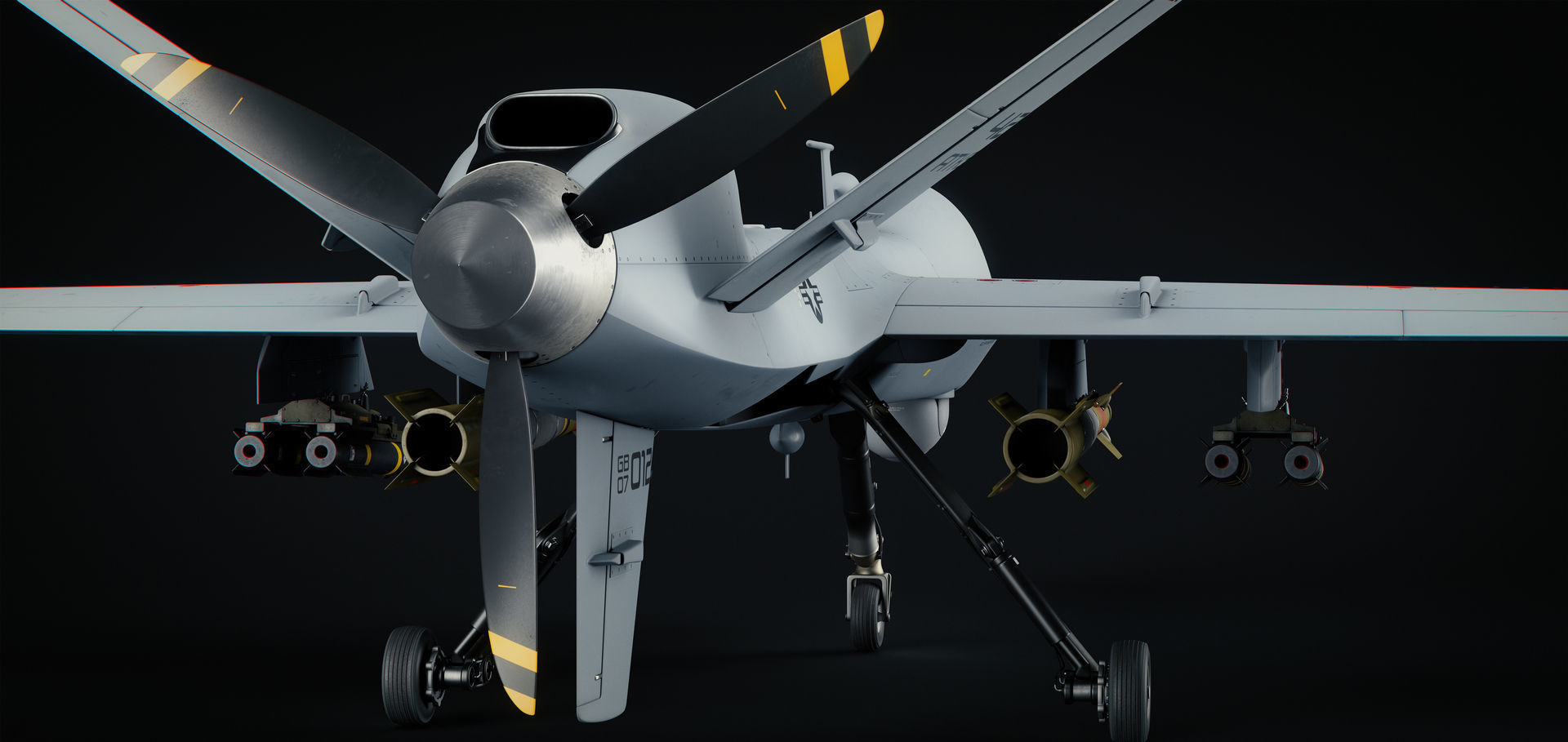 General Atomics MQ-9 Reaper 8K Drone 3D model_31