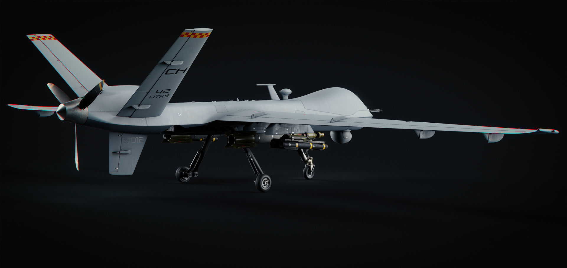 General Atomics MQ-9 Reaper 8K Drone 3D model_25