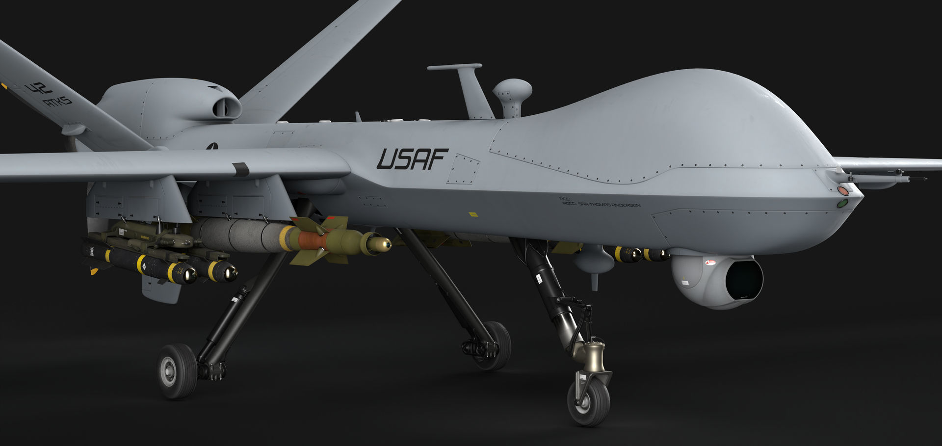 General Atomics MQ-9 Reaper 8K Drone 3D model_13