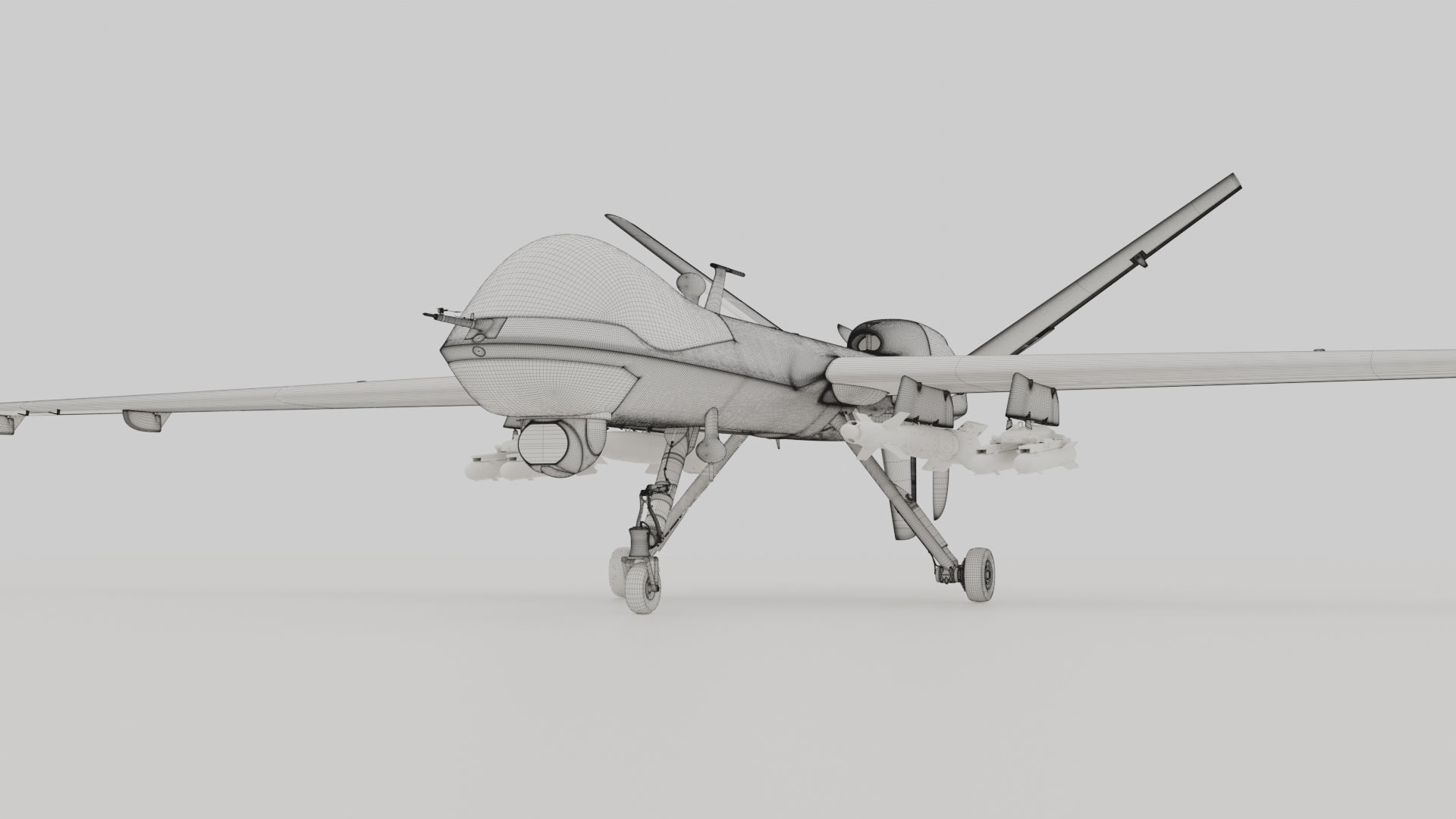 General Atomics MQ-9 Reaper 8K Drone 3D model_44