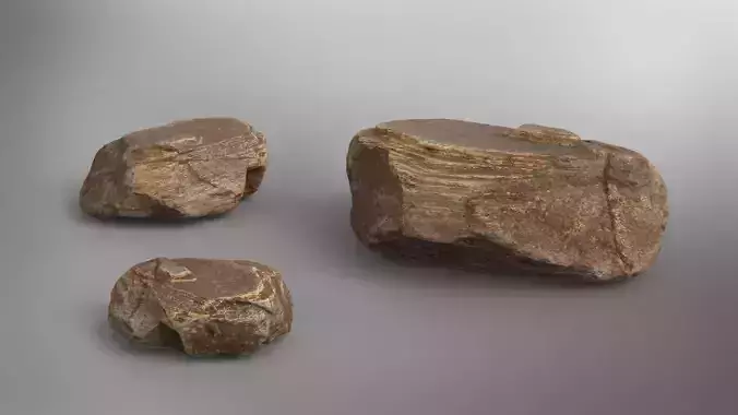 Rock Generic 01 - Brown Jagged Stone