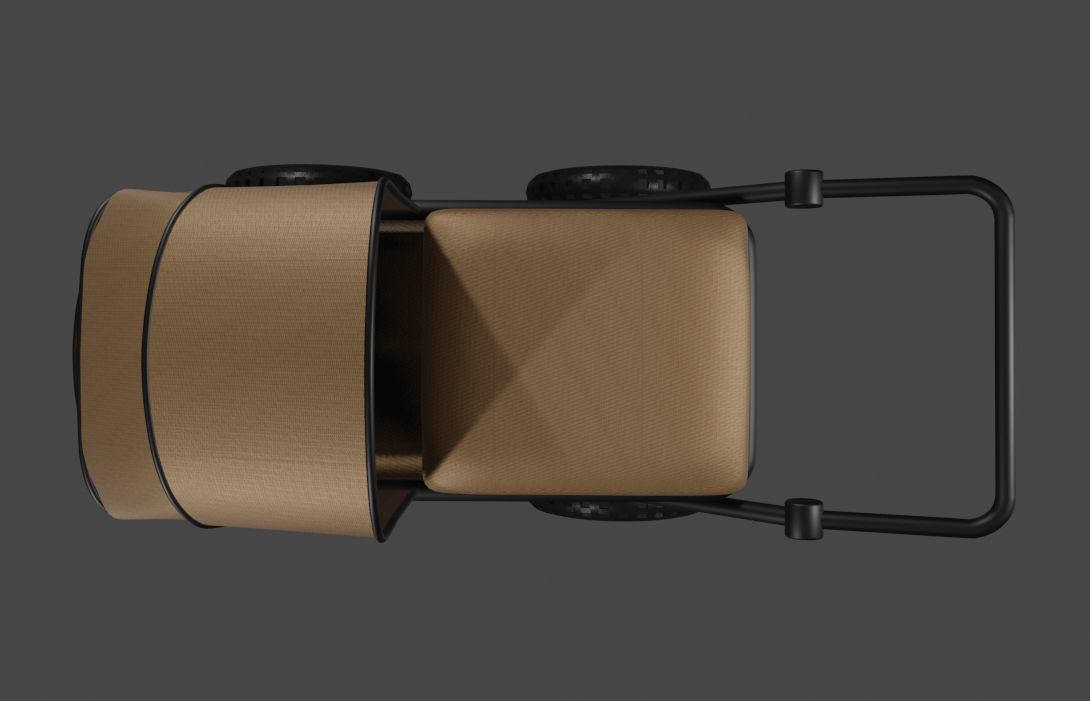 Baby carriage 3D model_5