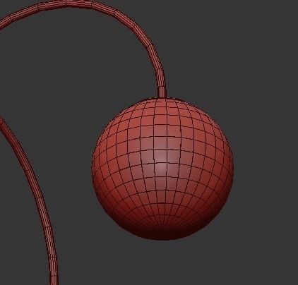 Golden Orb Chandelier 3D model_4