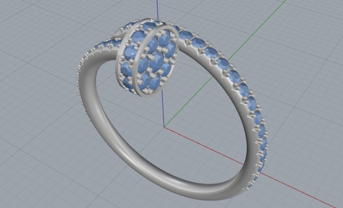 beautiful ring 3D print model_6