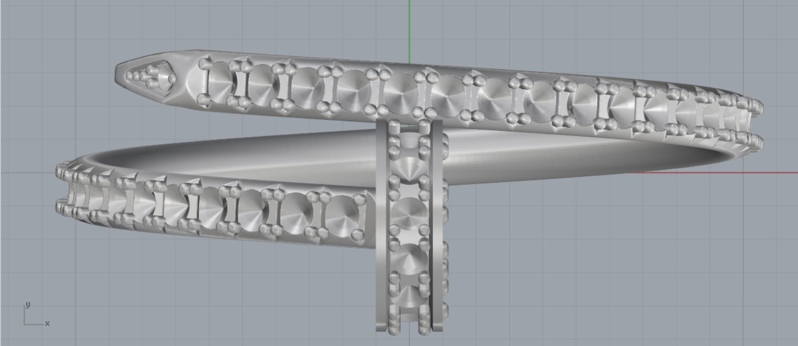 beautiful ring 3D print model_8