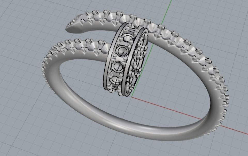 beautiful ring 3D print model_9