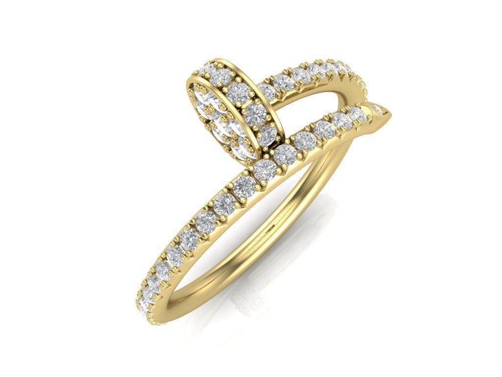 beautiful ring 3D print model_3