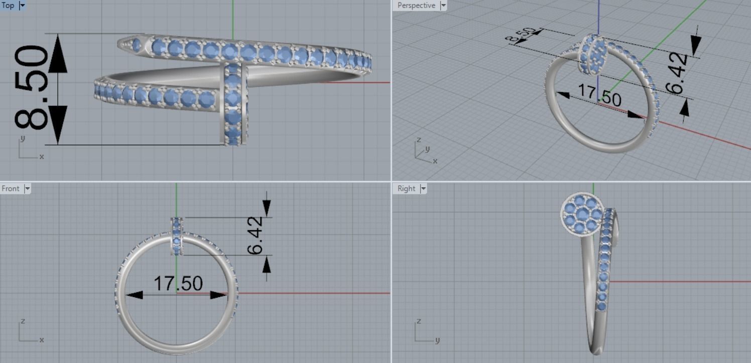 beautiful ring 3D print model_5