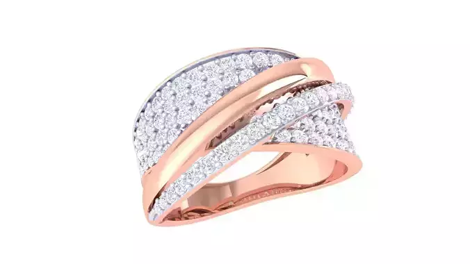 Ladies diamond ring 3D print model
