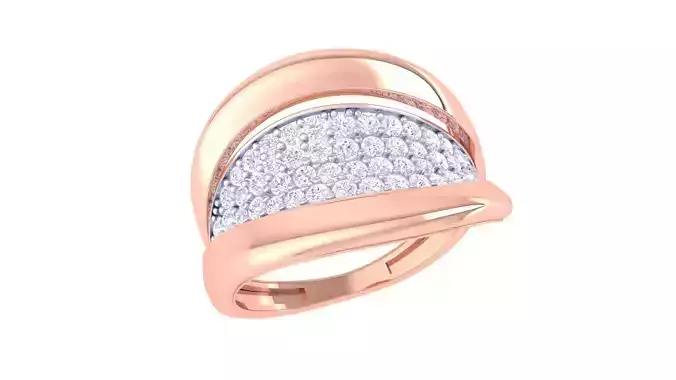 Ladies diamond ring 3D print model