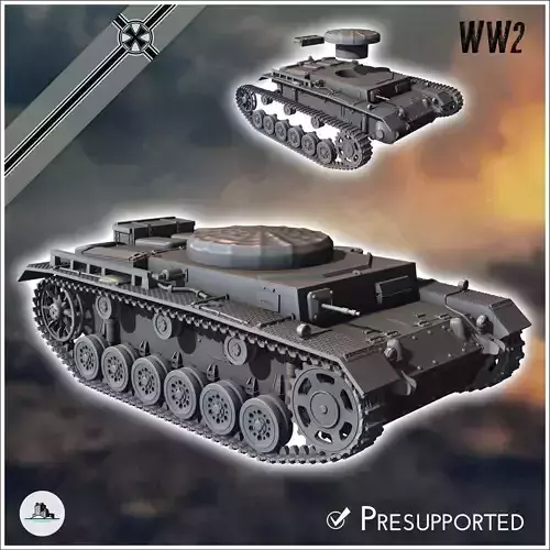 Munitionspanzer III - miniatures tabletop scenery