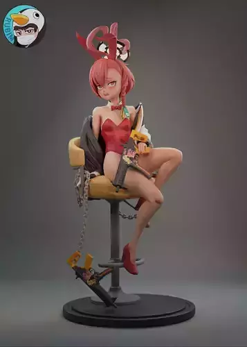 Blue Archive Neru Bunny 3D print model