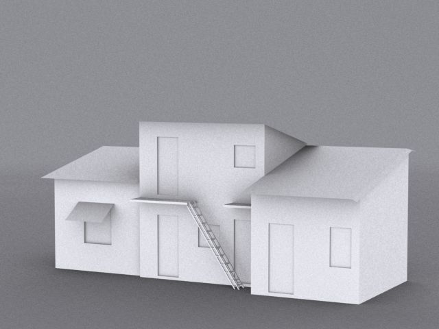 10 Slum Collection Low-poly 3D model_19