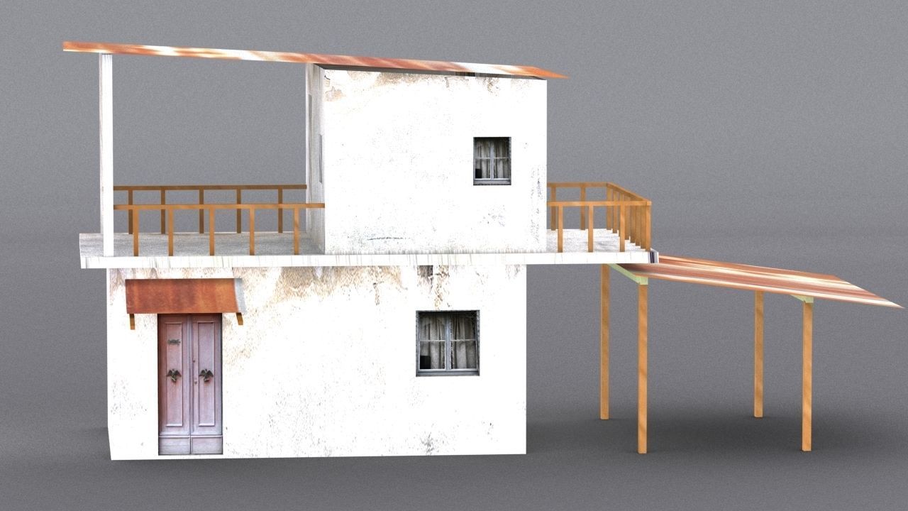 10 Slum Collection Low-poly 3D model_38
