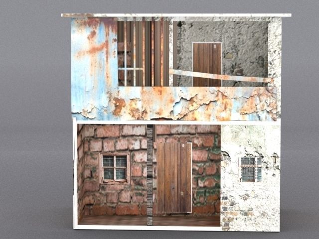 10 Slum Collection Low-poly 3D model_6