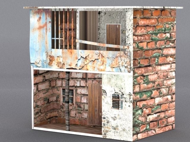 10 Slum Collection Low-poly 3D model_7