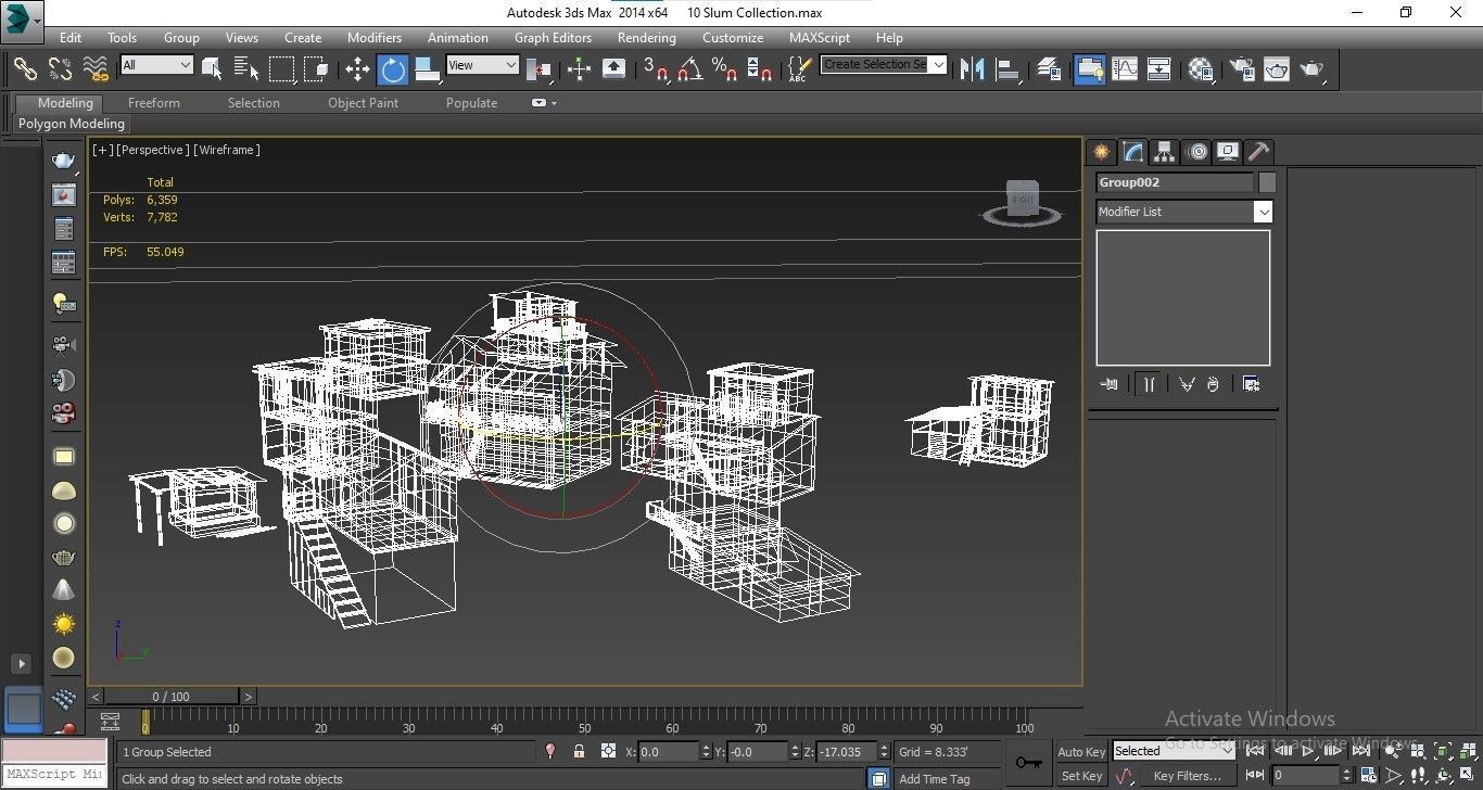 10 Slum Collection Low-poly 3D model_49