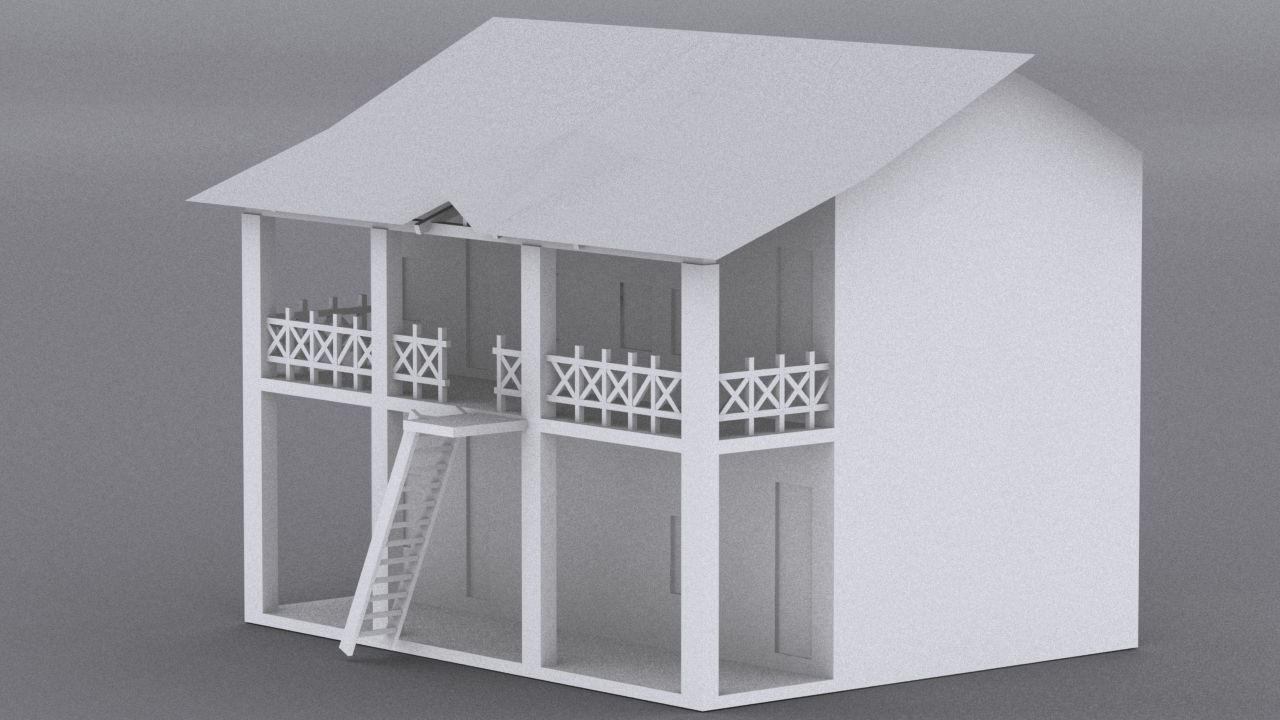 10 Slum Collection Low-poly 3D model_5