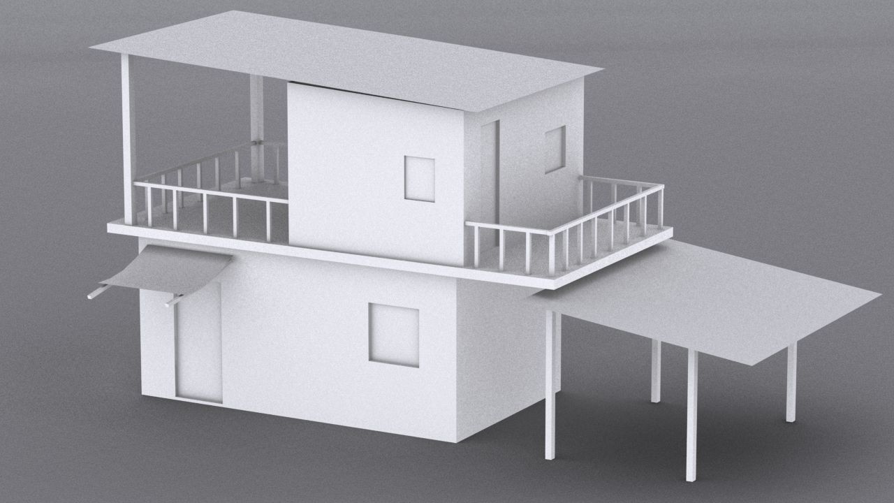 10 Slum Collection Low-poly 3D model_42