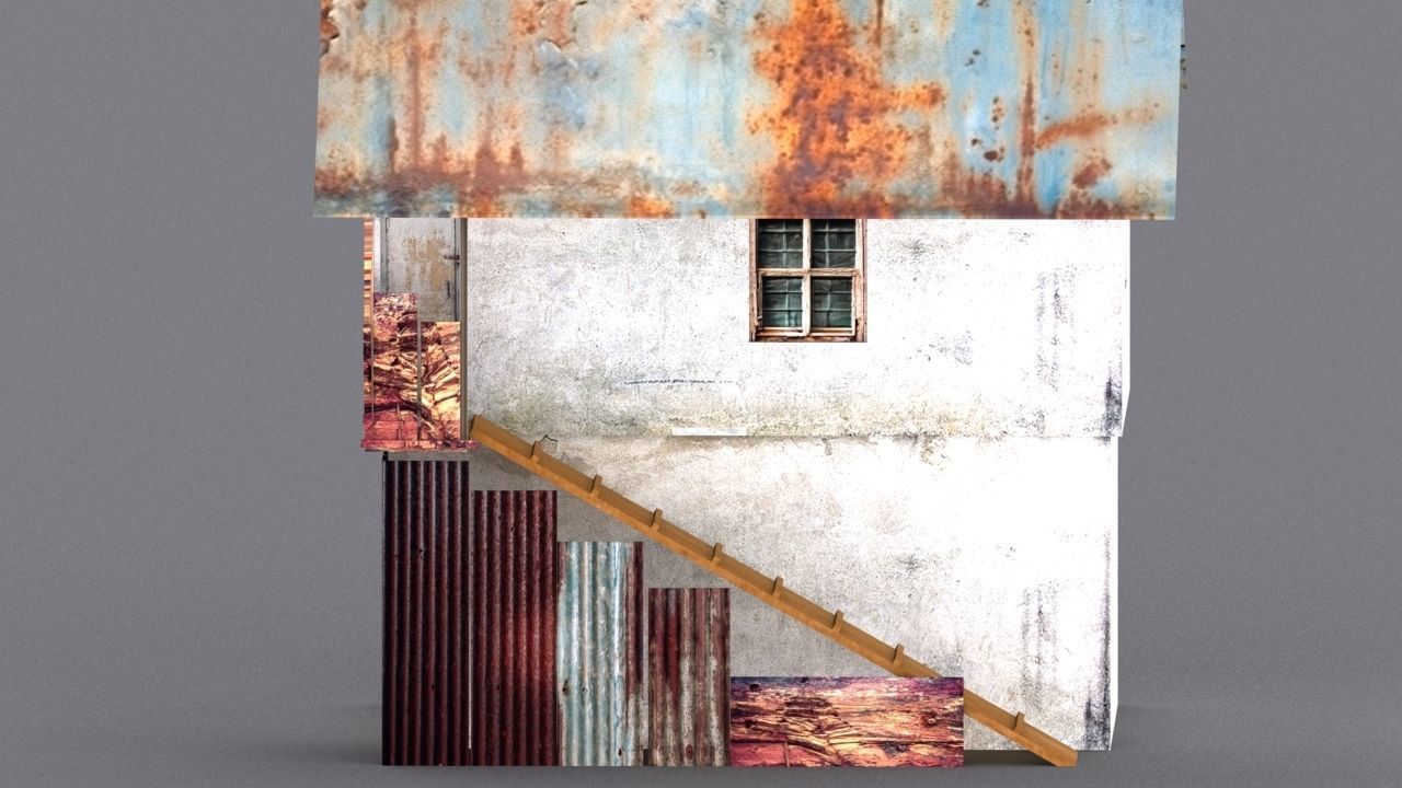 10 Slum Collection Low-poly 3D model_12