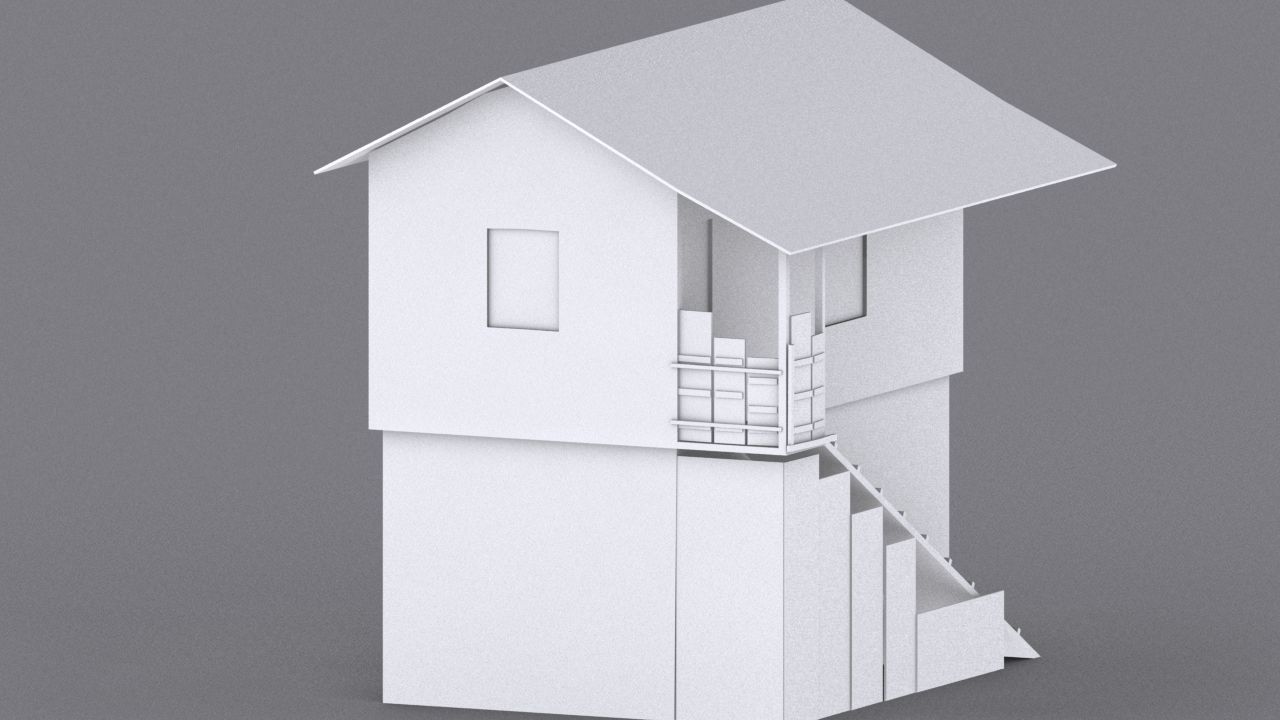 10 Slum Collection Low-poly 3D model_14