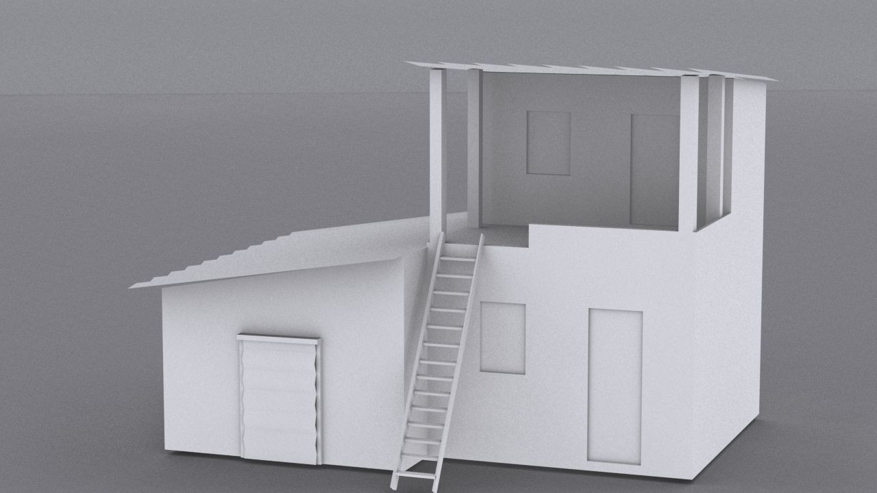 10 Slum Collection Low-poly 3D model_29