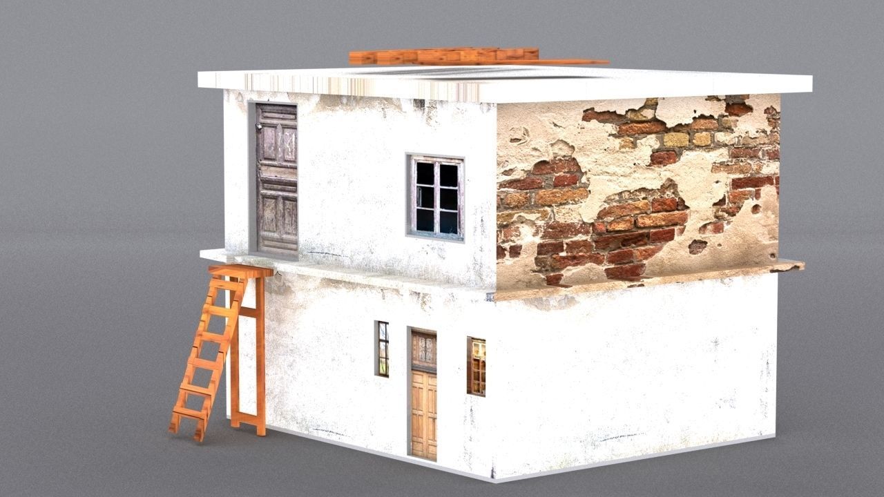 10 Slum Collection Low-poly 3D model_34