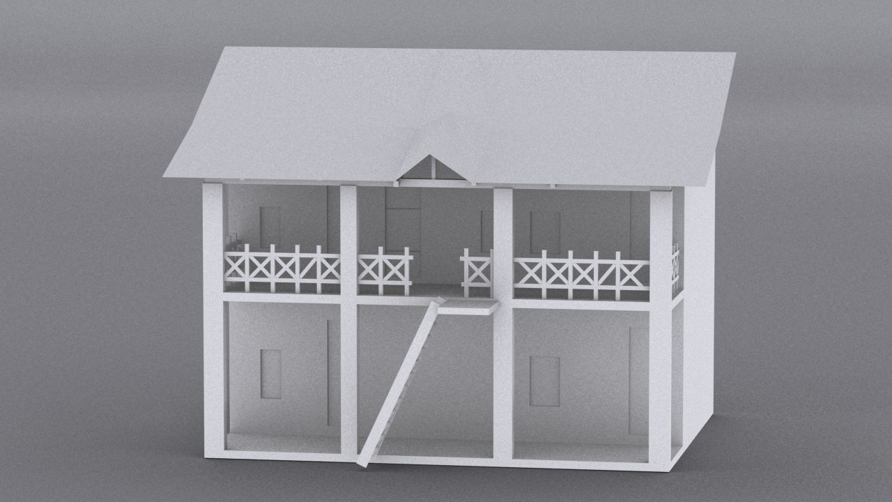 10 Slum Collection Low-poly 3D model_4