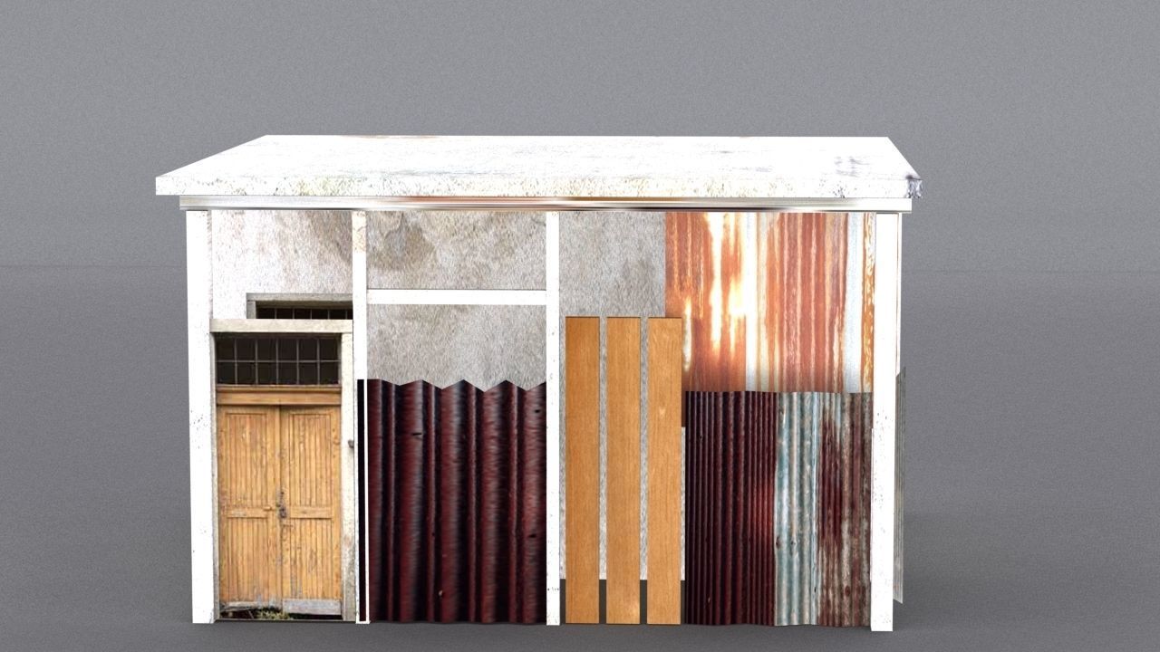 10 Slum Collection Low-poly 3D model_44