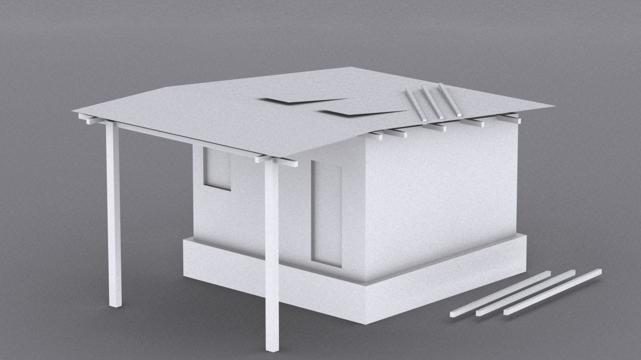 10 Slum Collection Low-poly 3D model_33