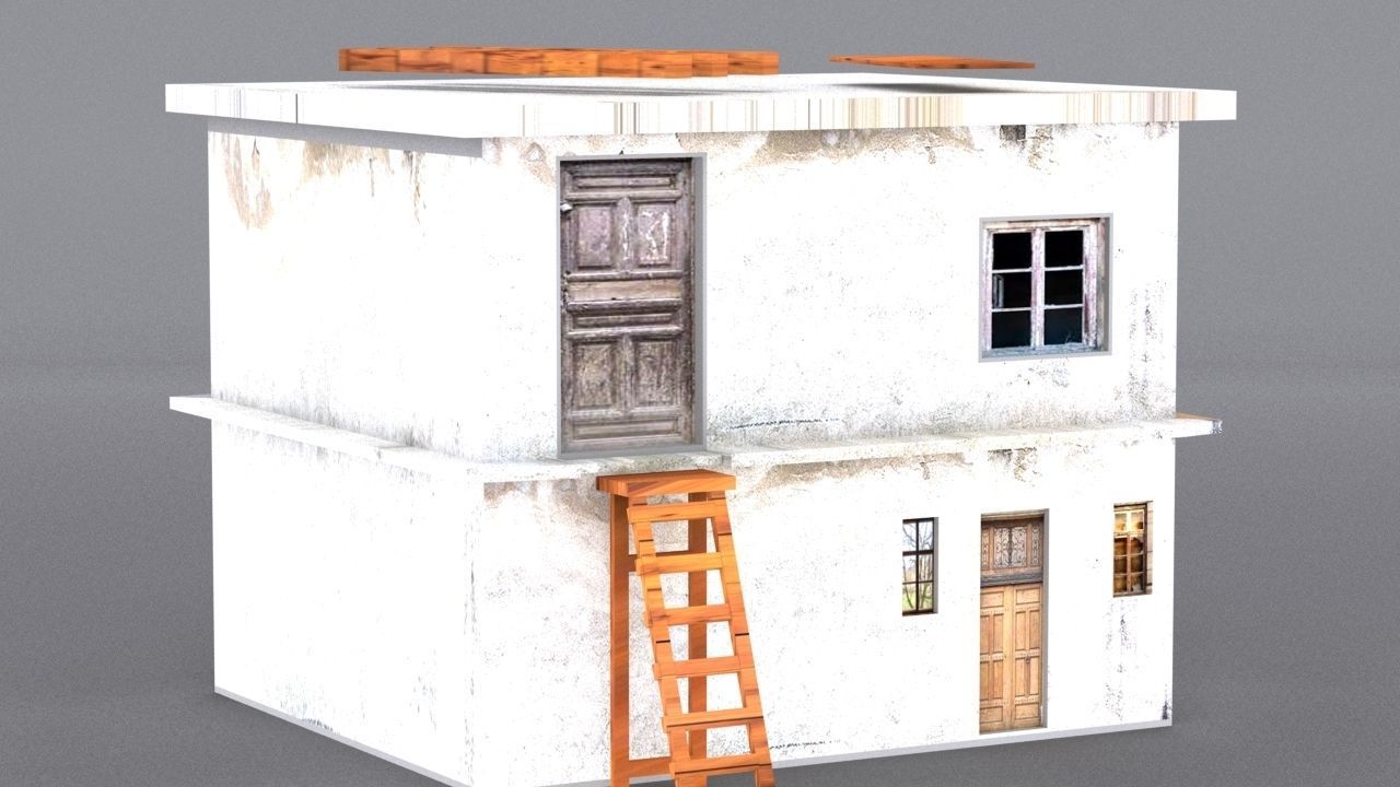 10 Slum Collection Low-poly 3D model_35
