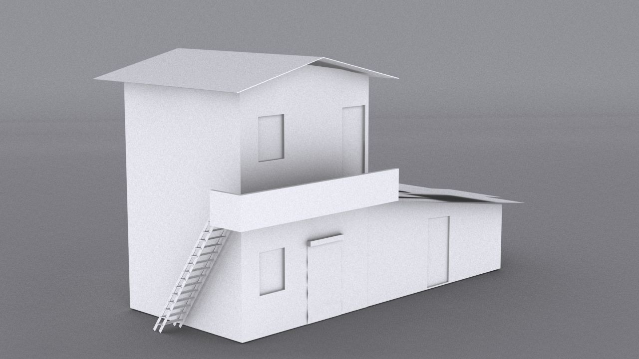 10 Slum Collection Low-poly 3D model_24