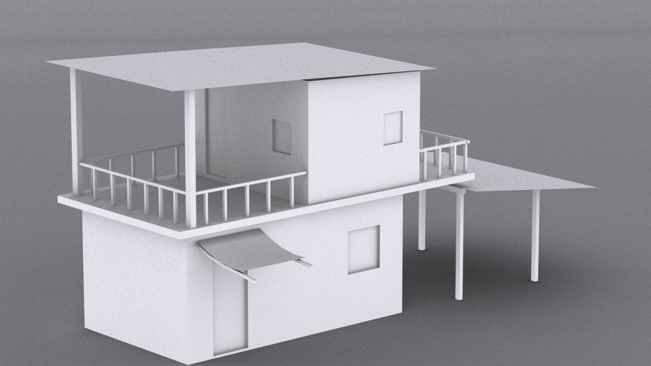 10 Slum Collection Low-poly 3D model_41