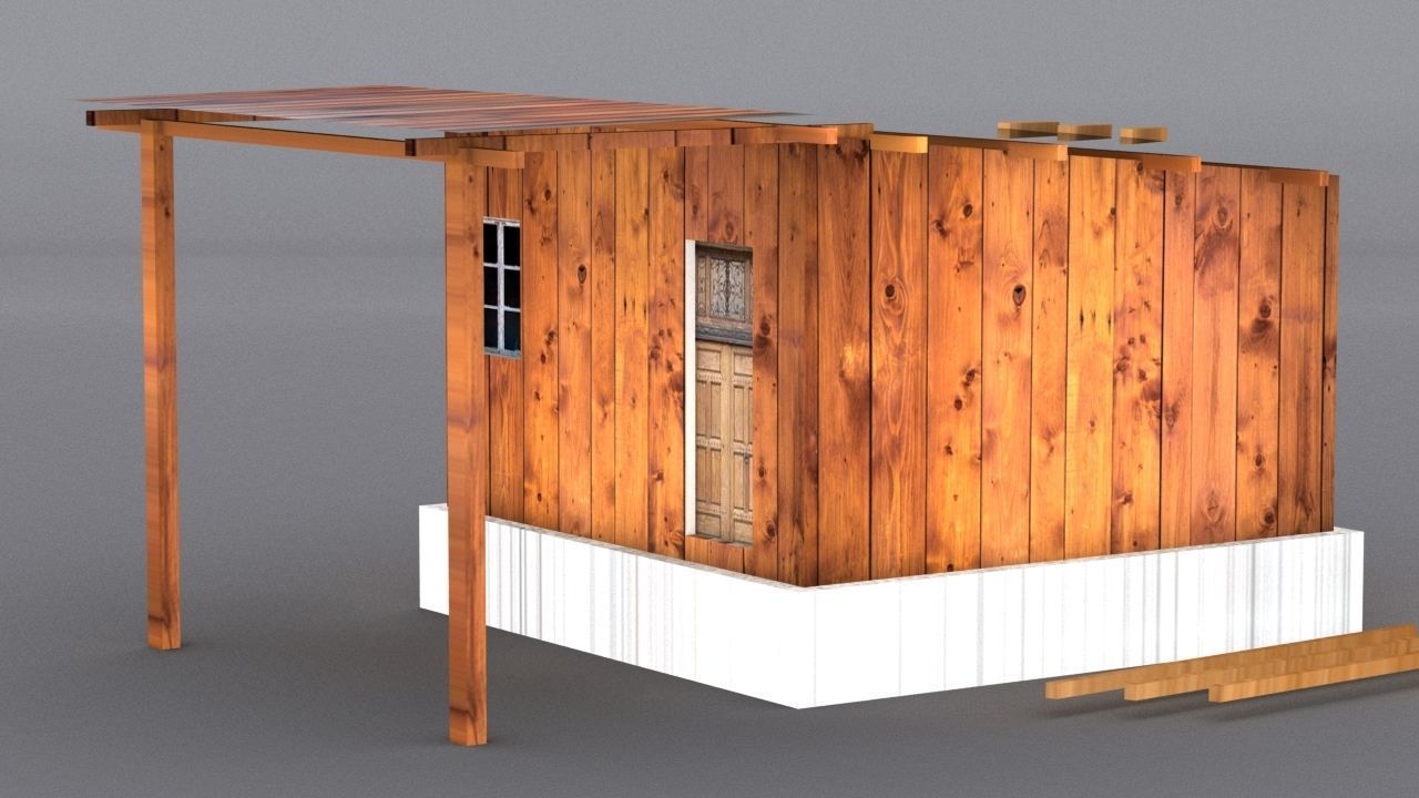 10 Slum Collection Low-poly 3D model_31