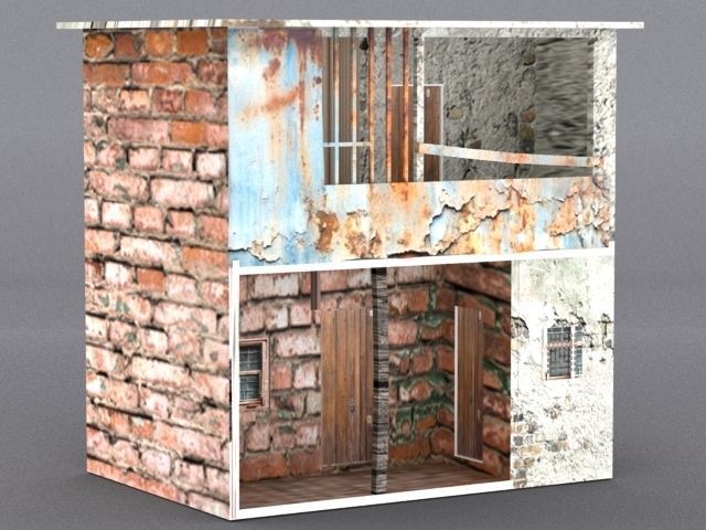 10 Slum Collection Low-poly 3D model_8