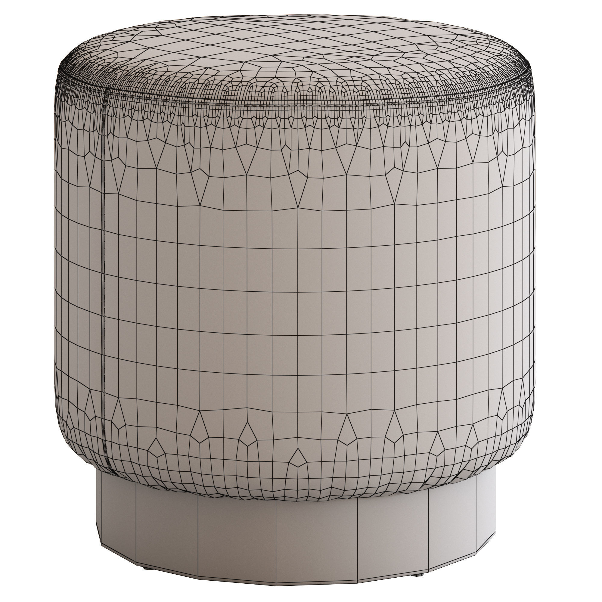 Coco Republic Baxter Ottoman 3D model_7