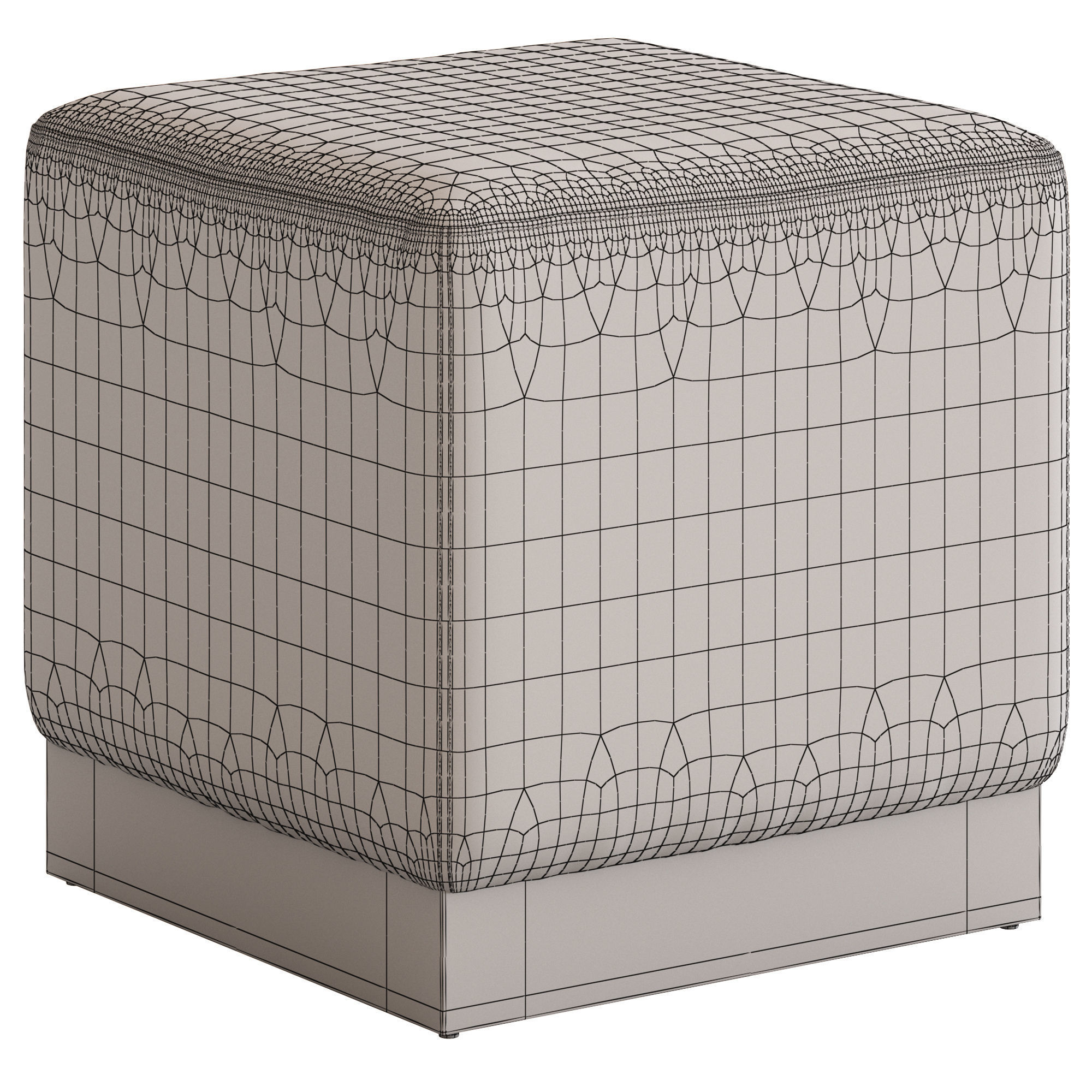 Coco Republic Baxter Ottoman 3D model_8
