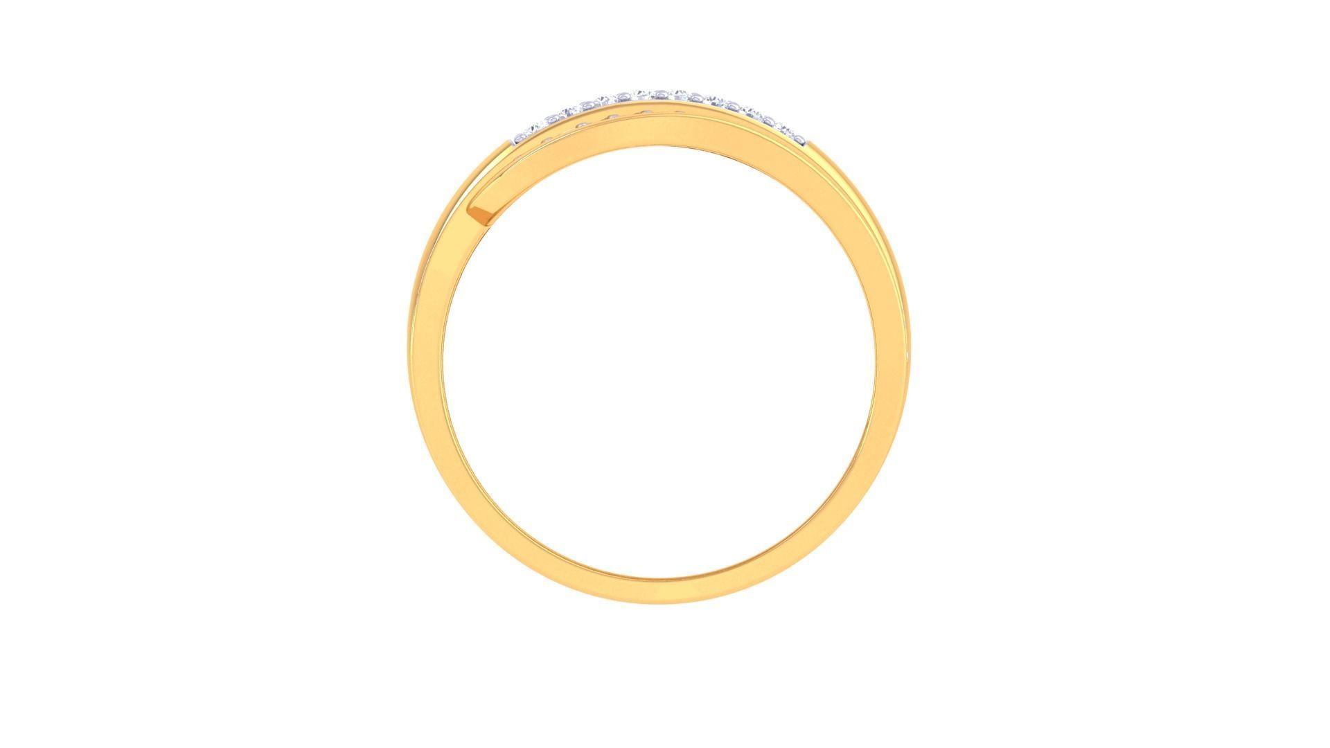 Ladies diamond ring 3D print model_4